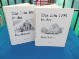 Cumpara ieftin LOT DOUA ALBUME CARICATURI IN GERMANA : DAS JAHR 1990 / 1991 IN DER KARIKATUR