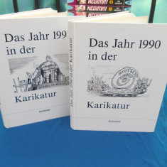 LOT DOUA ALBUME CARICATURI IN GERMANA : DAS JAHR 1990 / 1991 IN DER KARIKATUR