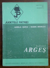JUDETELE PATRIEI - JUDETUL ARGES - 1974 foto