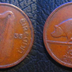 irlanda_1/2 penny _ 1933 _moneda din brona, rara