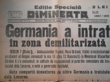 Ziarul Dimineata, editie speciala, samb. 7 mart. 1937, 2 pag.