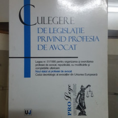 Culegere de legislație privind profesia de avocat, București 2005 021