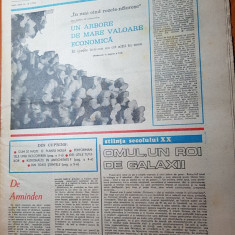 ziarul magazin 30 aprilie 1983-articol si foto despre octav onicescu