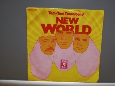 NEW WORLD - TOM-TOM TURNAROUND (1974/CBS/RFG) - disc VINIL Single &amp;quot;7/NM foto