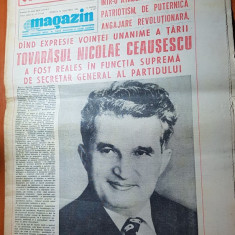 ziarul magazin 24 noiembrie 1984-ceausescu a fost reales secretar general