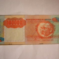 M1 - Bancnota foarte veche - Angola - 100000 kwanzas