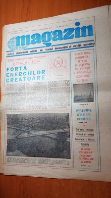 ziarul magazin 10 noiembrie 1984-articol despre canalul poarta alba la navodari foto