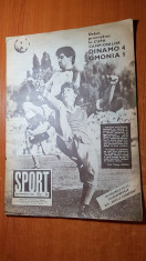 revista sport septembrie 1984 - dinamo -omonia nicosia 4-1 in CCE foto