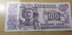 MDBS - BANCNOTA ALBANIA - 100 LEKE - 1996 foto