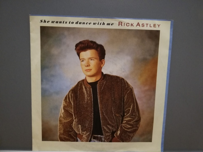 RICK ASTLEY - SHE WANTS TO DANCE WITH ME(1988/RCA/RFG) - disc VINIL Single &quot;7/NM
