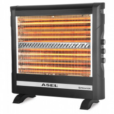 Radiator cu Quartz ASEL AS H 70-17, 2800W, 4 trepte de putere, Protectie foto