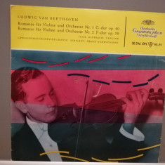 BEETHOVEN - ROMANCE FOR VIOLIN 1 & 2 (1962/POLYDOR/RFG)- disc VINIL Single "7/NM