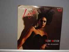 VIKTOR LAZLO - SLOW MOTION /LAST....(1988/POLYDOR/RFG)- disc VINIL Single &amp;quot;7/NM foto