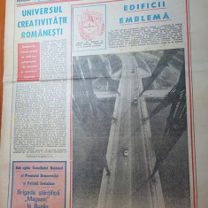 ziarul magazin 23 februarie 1985-foto si articol despre podul de la agigea