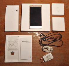 Huawei P9 lite gold, impecabil, cu toate accesoriile foto