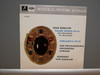 SIBELIUS - VALSE TRISTE /FINLANDIA (1962/EMI/RFG)- disc VINIL Single &amp;quot;7/NM foto