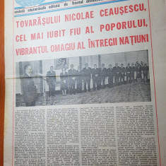 ziarul magazin 28 ianuarie 1984 - articol despre ziua de nastere a lui ceausescu