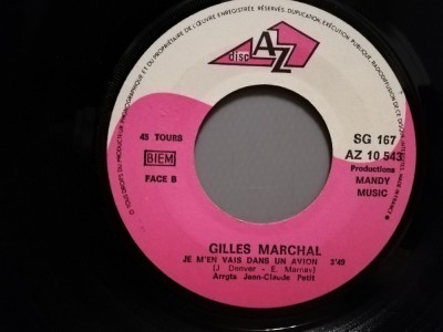 GILLES MARCHAL - POUVRE BUDDY..(1970/MANDY/RFG)- disc VINIL Single &amp;quot;7/NM foto