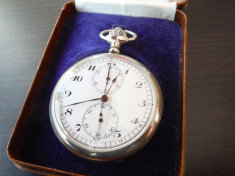 Ceas buzunar cronograf pentru cunoscatori - Martel calibru 1916 foto