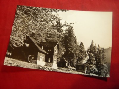 Ilustrata- Muntii Bucegi - Cabana Poiana Stanii circulat 1964 foto