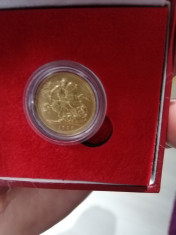 Moneda aur, 1898, 1/2 Sovereign, km#784 foto