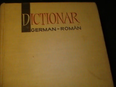 DICTIONAR GERMAN-ROMAN-1172 PG A 3-COORD. MIHAI ISBASESCU-MARIA ILIESCU-INST. foto