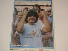 Poster fotbal de colectie - MARADONA la NAPOLI foto