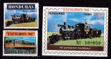 Honduras 1996 trenuri locomotive MI 1311-1312 + bl.56 MNH w55