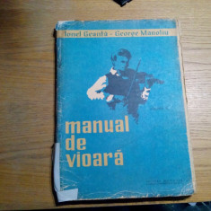 MANUAL DE VIOARA Vol. IV - Ionel Geanta, George Manoliu -1965, 242 p