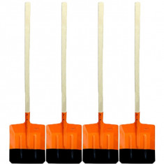 4 x Lopata ruseasca portocalie, cu coada