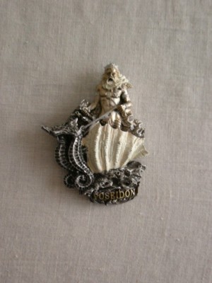 M3 C3 - Magnet frigider - tematica mitologie - 1 - Poseidon foto
