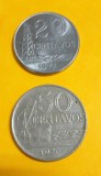 SV * Brazilia LOT 20 CENTAVOS 1977 UNC si 50 CENTAVOS 1975 * VF+, America Centrala si de Sud, Nichel