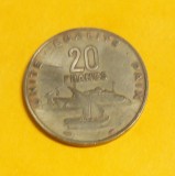 SV * Djibouti 20 FRANCS 1982 XF+, Africa, Nichel