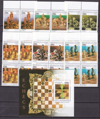 Guineea 1997 sport SAH MI 1666-71 bloc de 4 + bl.513 MNH w55 foto