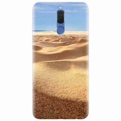 Husa silicon pentru Huawei Mate 10 Lite, Beach Sand Closeup Holiday foto