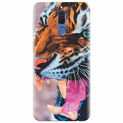 Husa silicon pentru Huawei Mate 10 Lite, Angry Tiger Teeth Fresh foto