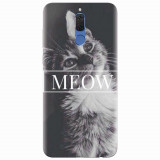 Husa silicon pentru Huawei Mate 10 Lite, Meow Cute Cat