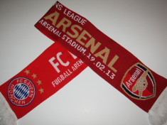 Fular fotbal BAYERN MUNCHEN - ARSENAL LONDRA (Champions League 2012/2013) foto