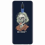 Husa silicon pentru Huawei Mate 10 Lite, Albert Einstein Caricature