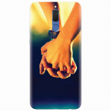 Husa silicon pentru Huawei Mate 10 Lite, Couple Holding Hands