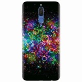 Husa silicon pentru Huawei Mate 10 Lite, Rainbow Colored Soap Bubbles