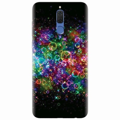Husa silicon pentru Huawei Mate 10 Lite, Rainbow Colored Soap Bubbles foto