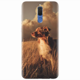 Husa silicon pentru Huawei Mate 10 Lite, Alone Dog Animal In Grass
