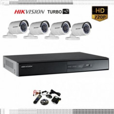 SISTEM SUPRAVEGHERE HIKVISION TURBO HD 4 CAMERE 720P foto