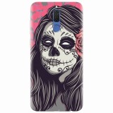 Husa silicon pentru Huawei Mate 10 Lite, Mexican Girl Skull