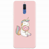 Husa silicon pentru Huawei Mate 10 Lite, Unicorn Donuts