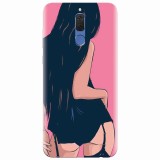 Husa silicon pentru Huawei Mate 10 Lite, Girl With Long Hair