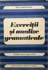 Exercitii si analize gramaticale (Culegere pentru clasele V-VIII) foto