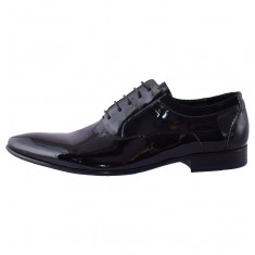 Pantofi eleganti barbati, din piele naturala, Saccio, 268-R21-01-17, negru, marime: 39 foto