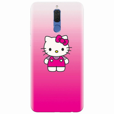 Husa silicon pentru Huawei Mate 10 Lite, Cute Pink Catty foto